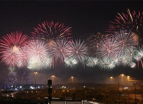 渭源县焰火晚会